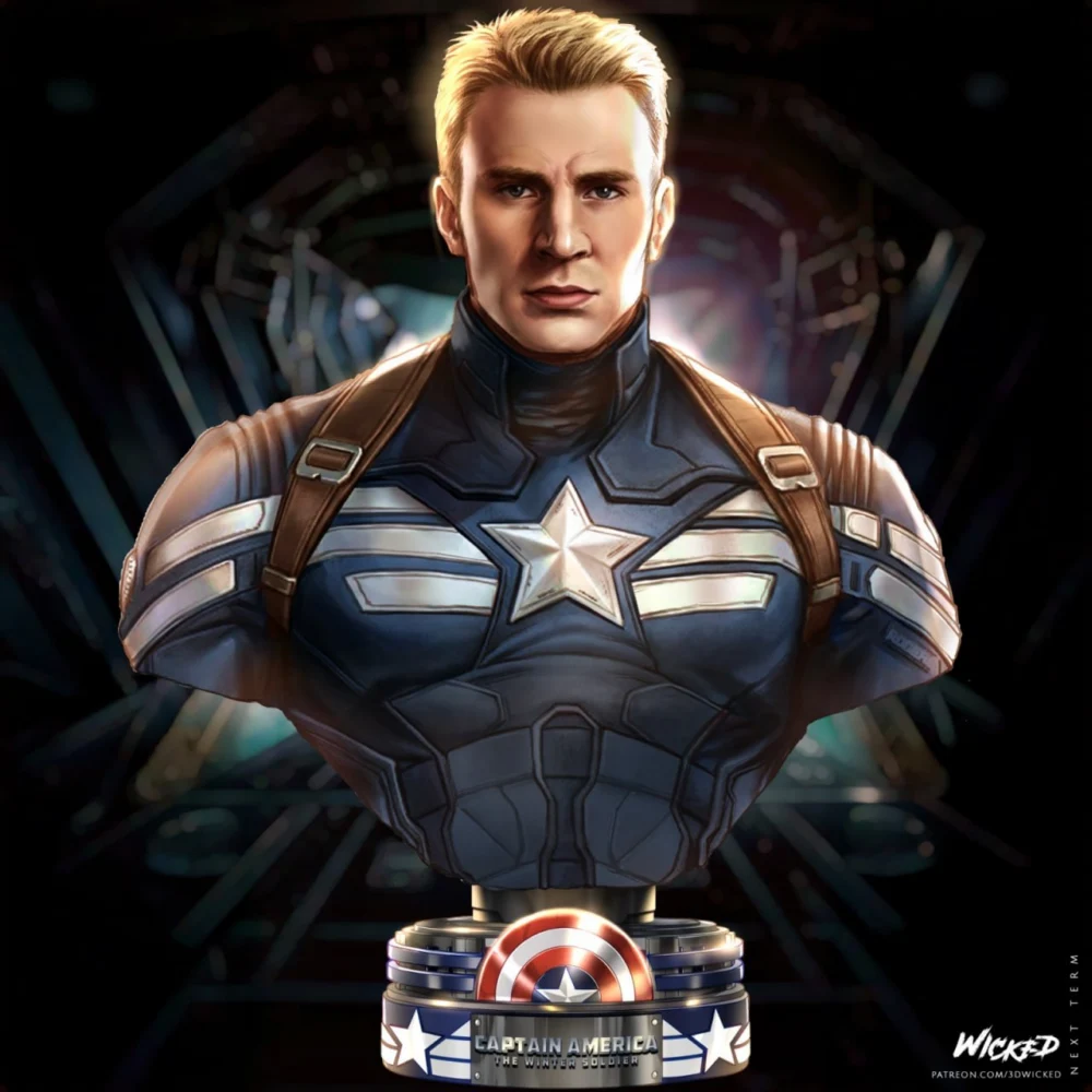 Capitan America Bust Portrait
