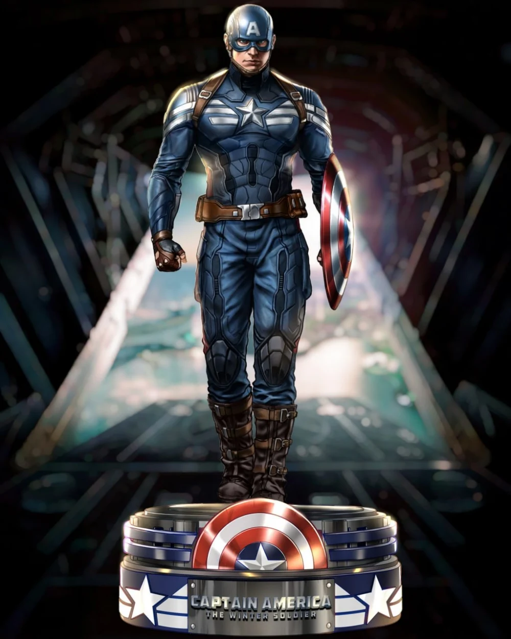 Capitan America Sculpture