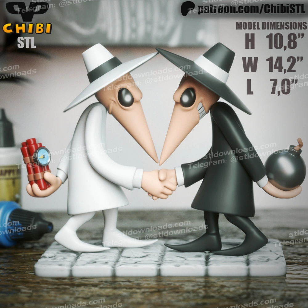 ChibiSTL 2025 02 Spy vs Spy Chibi