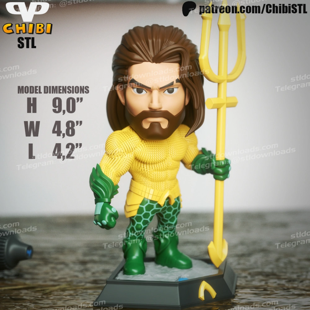 ChibiSTL 2025 03 Aquaman Chibi