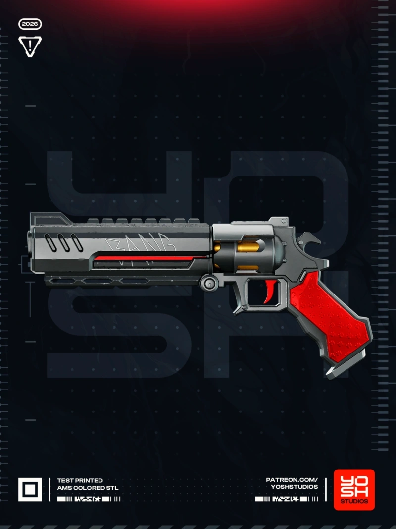 Deadpool Gun (Marvel) STL model for 3D printing