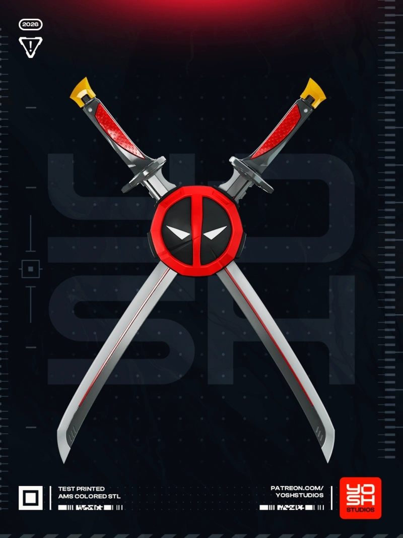 Deadpool Katana (Marvel) STL model for 3D printing