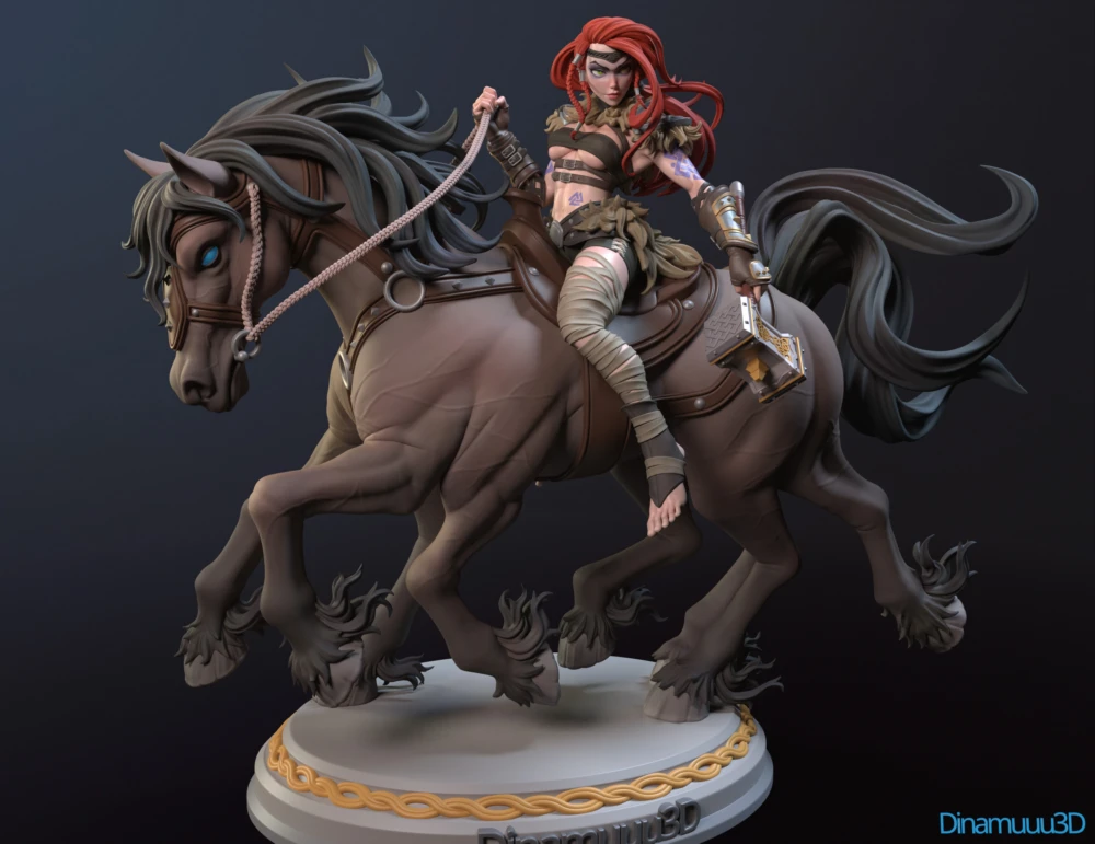 Dinamuuu3D Ygritte horseman