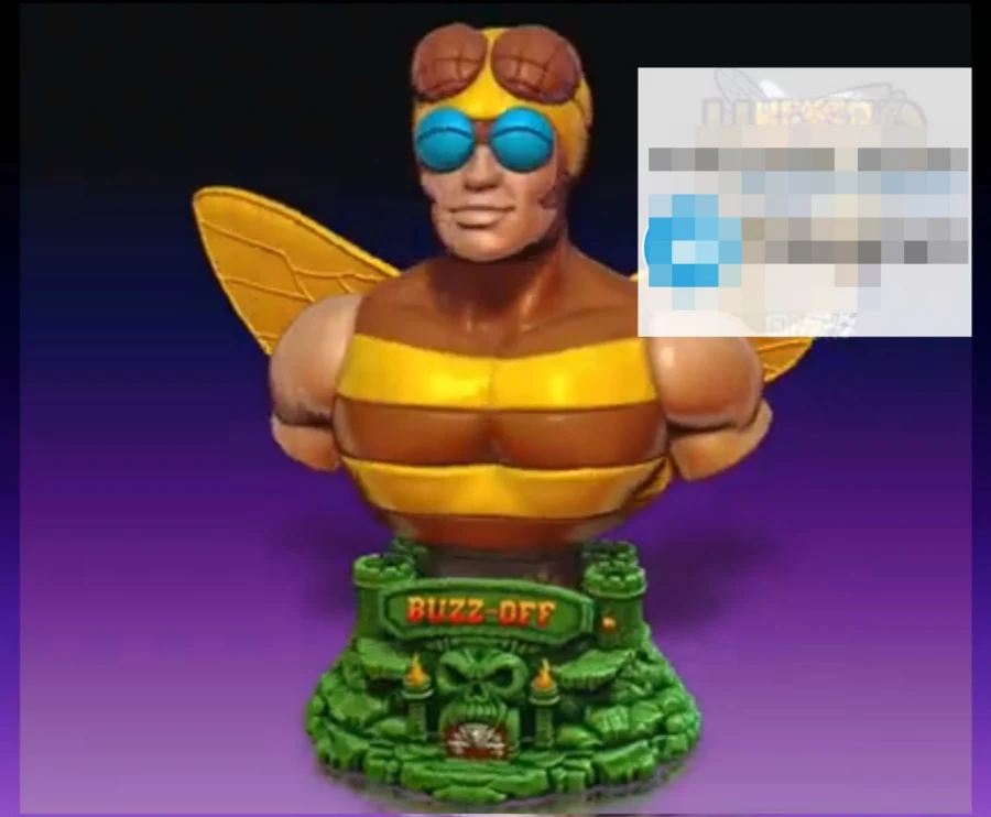 Hex3D Buzzoff Bust 4Color