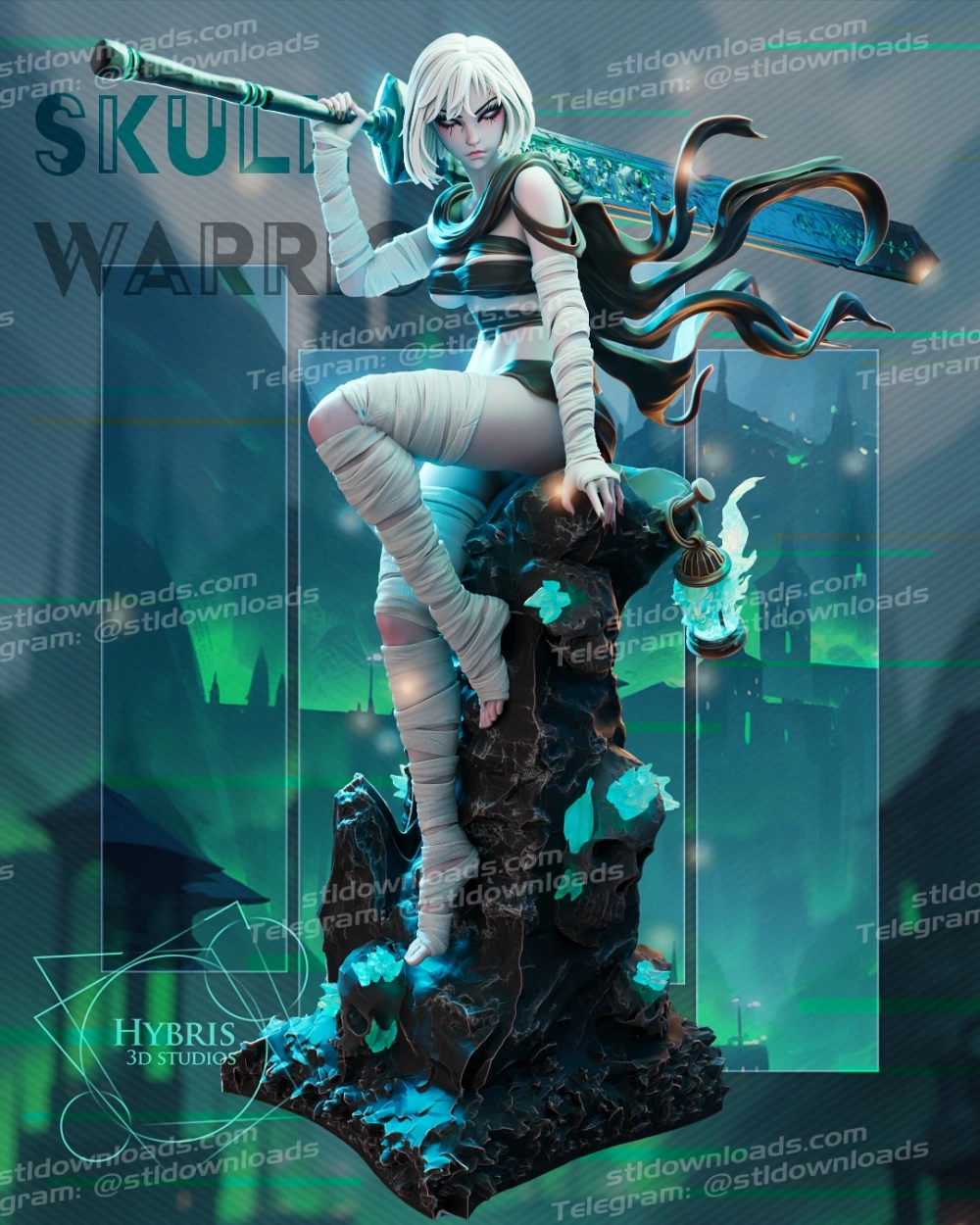 Hybris Studios OC Skull Girl Sneak Peak