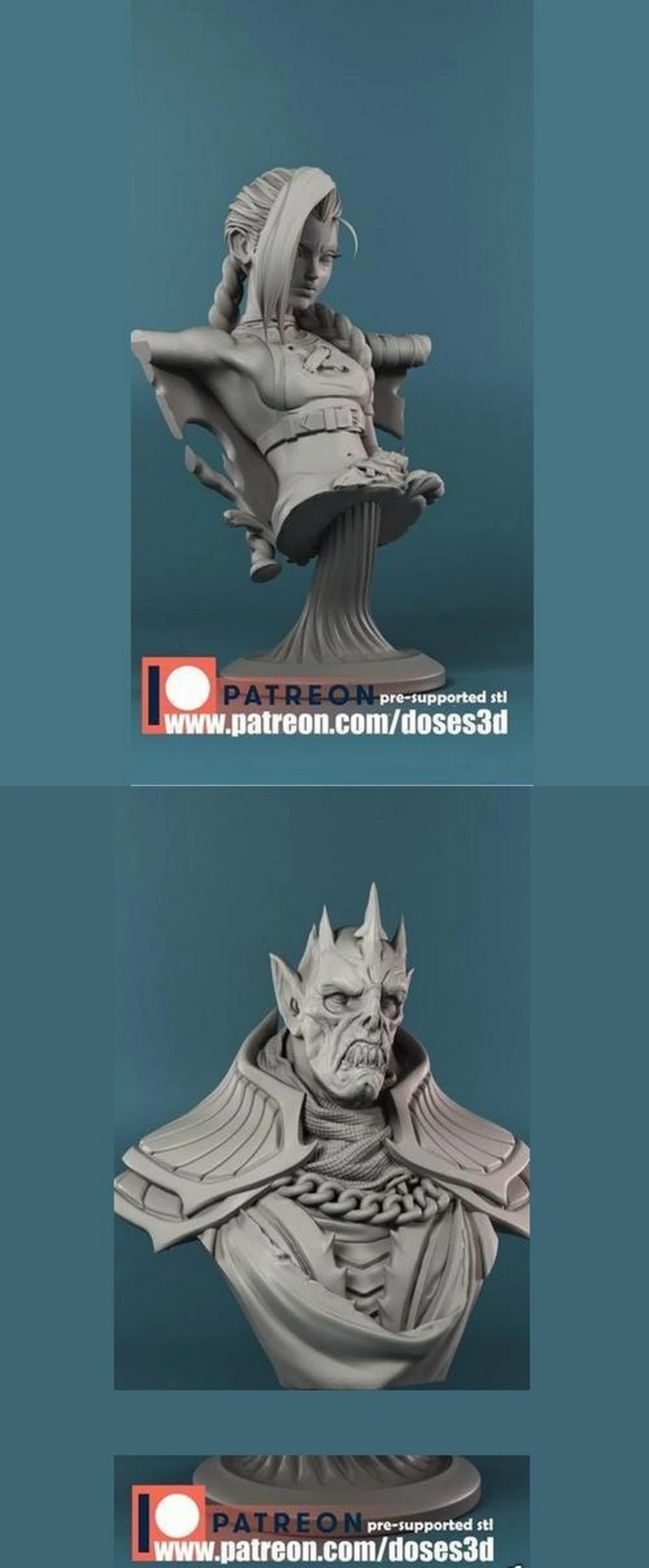 Jinx Bust and Vampire Bust