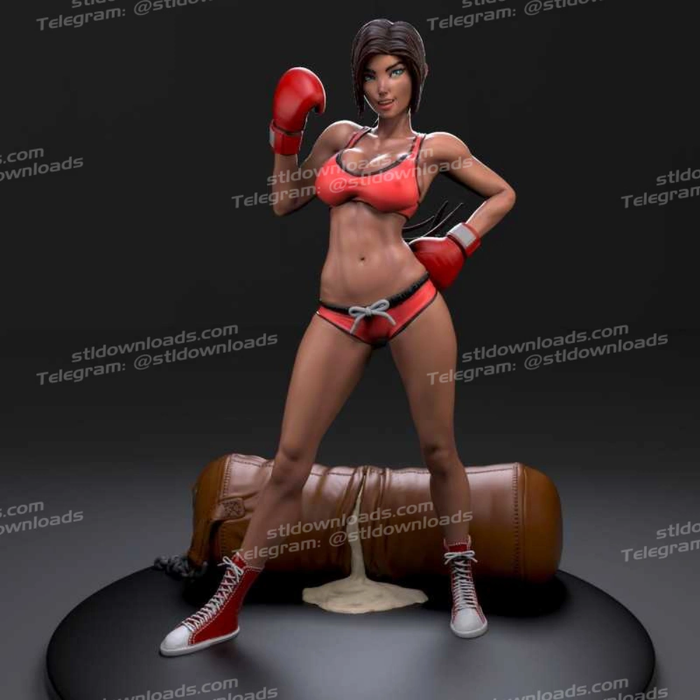 Knockout boxer girl