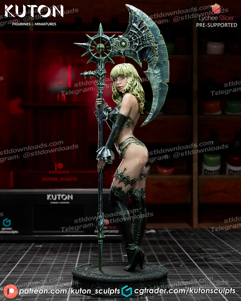 Kuton Figurines Kaelira Sculpture and Bust