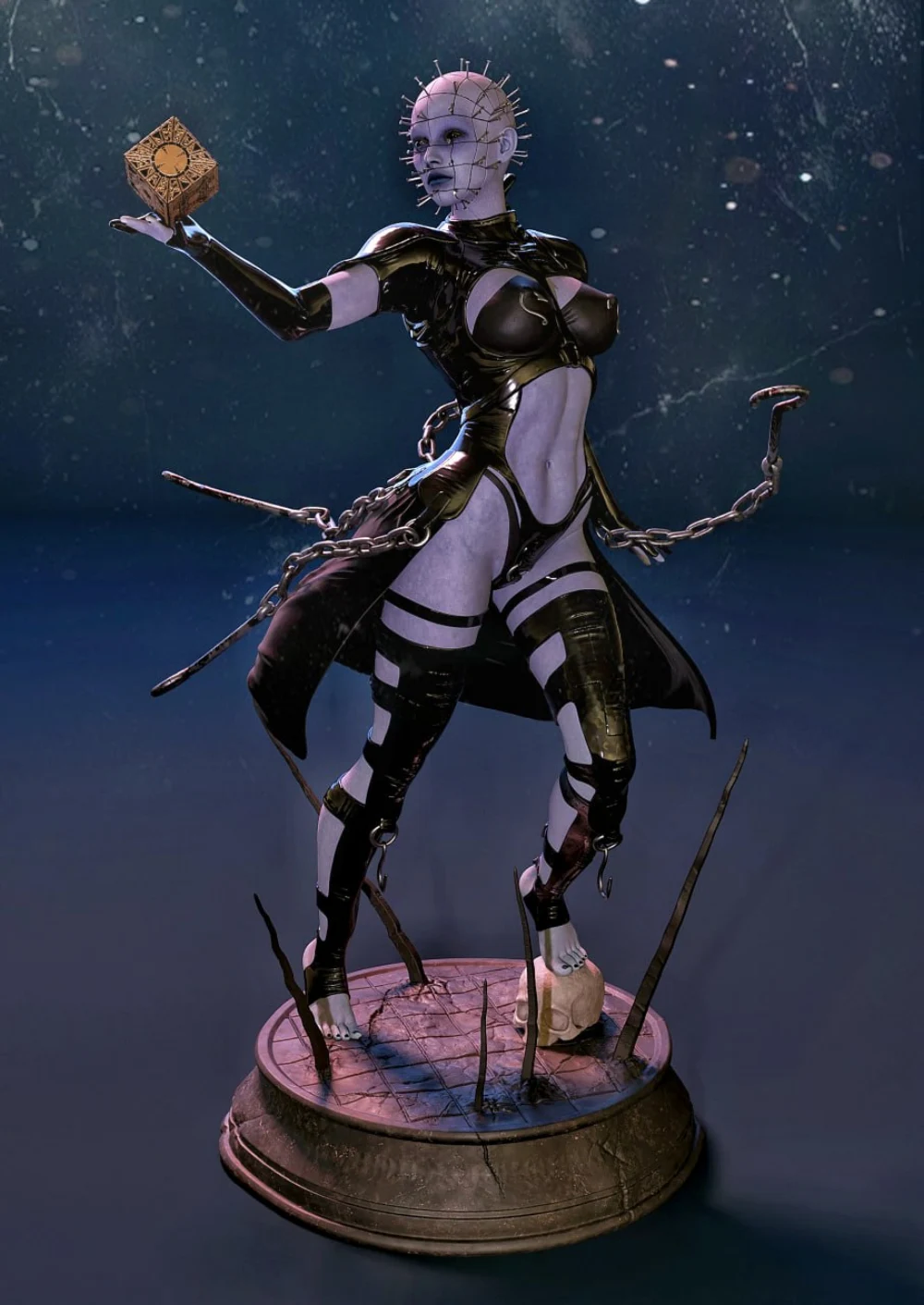 Pinhead – Hellraiser STL render MCM3D – Pinhead Priestess