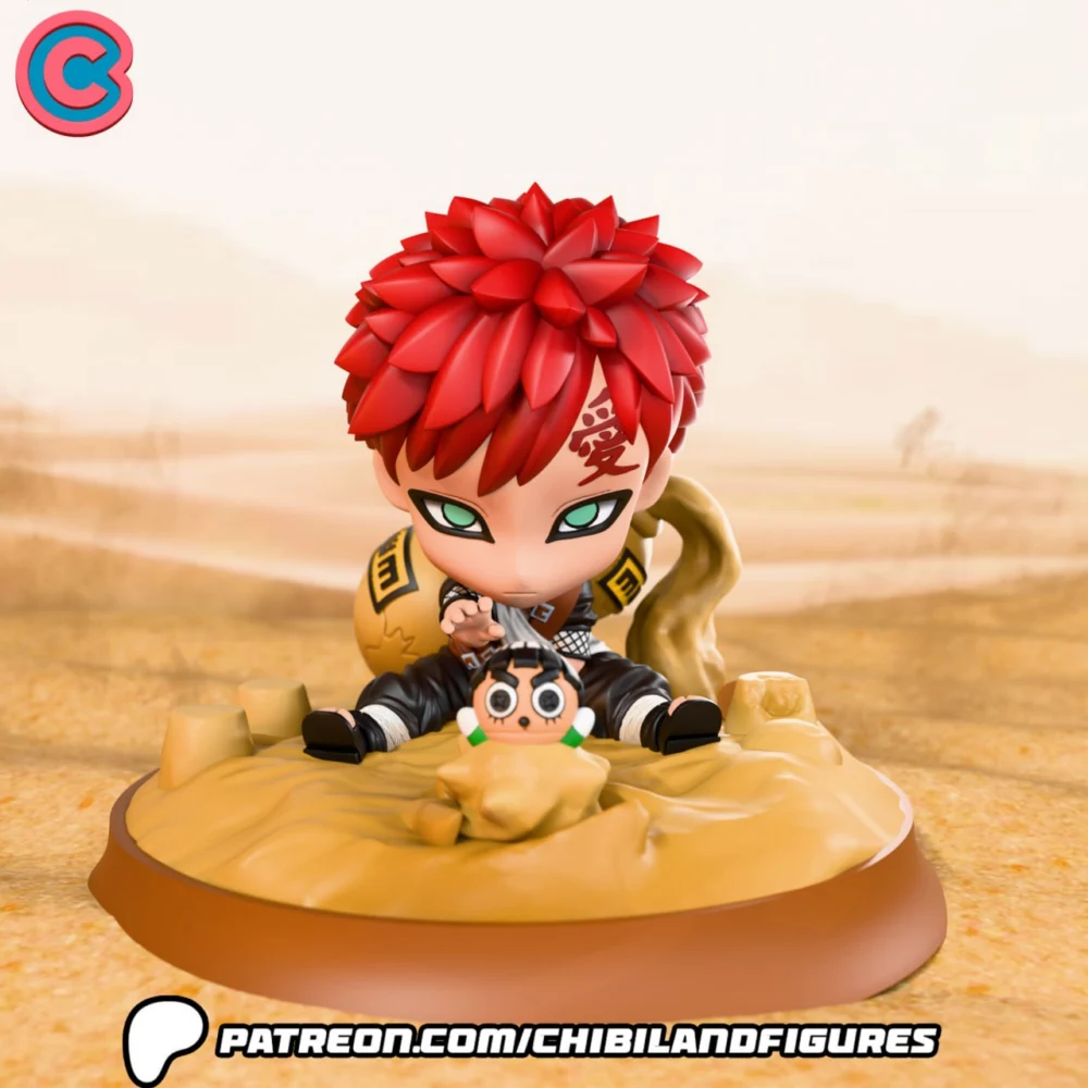 Naruto Gaara Chibi Land Figures