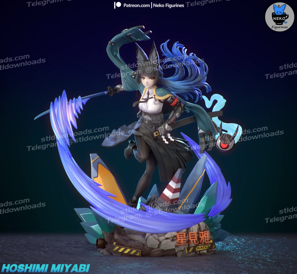 Neko Figurines Zenless Zone Zero Hoshimi Miyabi