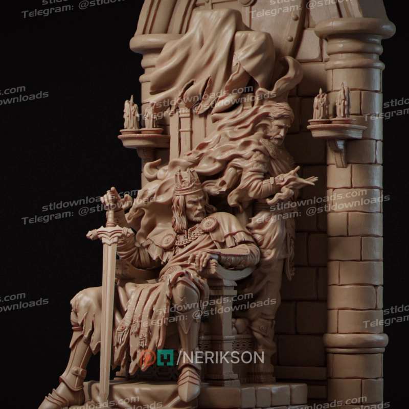 Macbeth – The Tragedy of Power (Original Character) STL render Macbeth – The Tragedy of Power (Original Character) 3D printable STL model