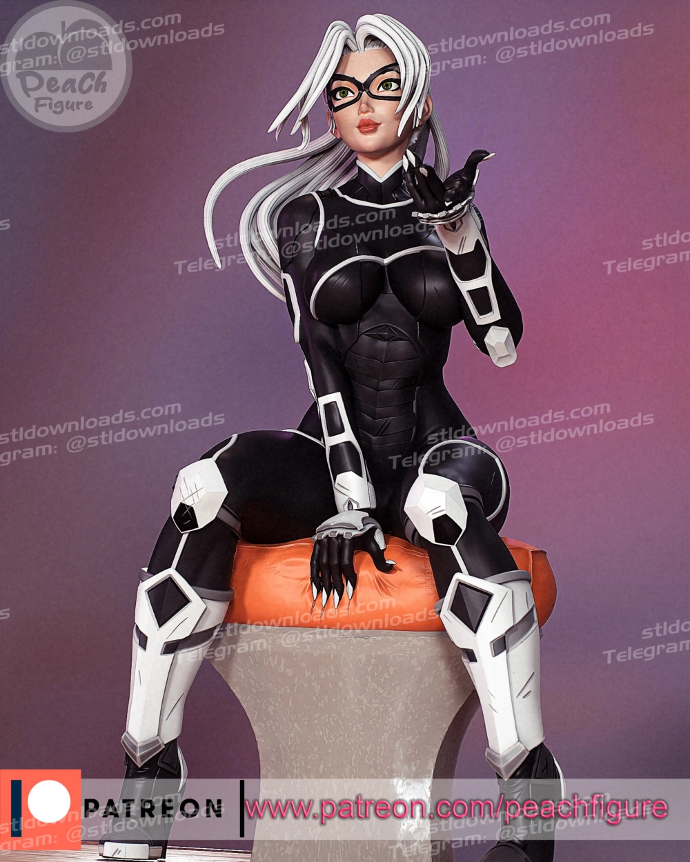 Peach Figure Marvel Black Cat