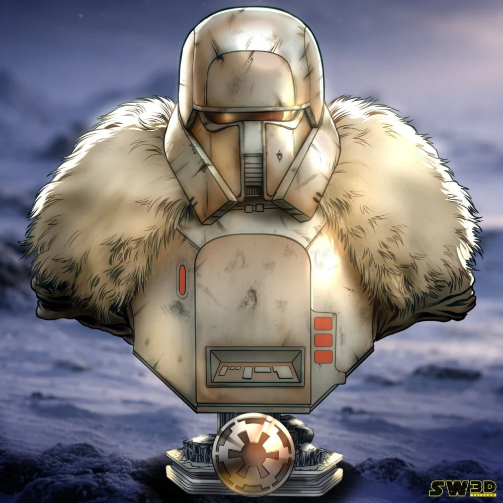 SW3D Imperial Range Trooper Portrait Bust Non Supported