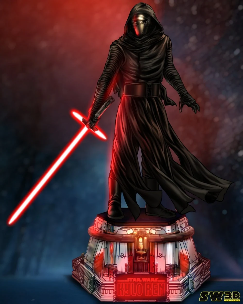 SW3D Kylo Ren Sculpture
