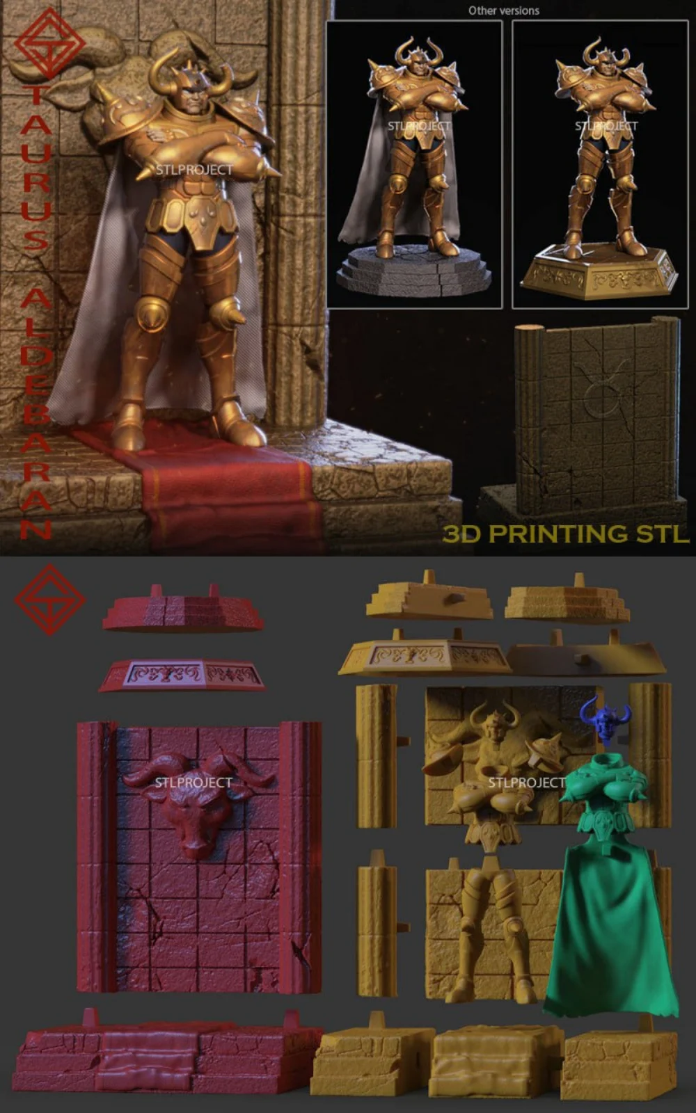Saint Seiya Tauros Aldebaran STLProject