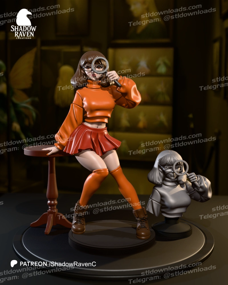 Velma (Scooby-Doo) STL model for 3D printing