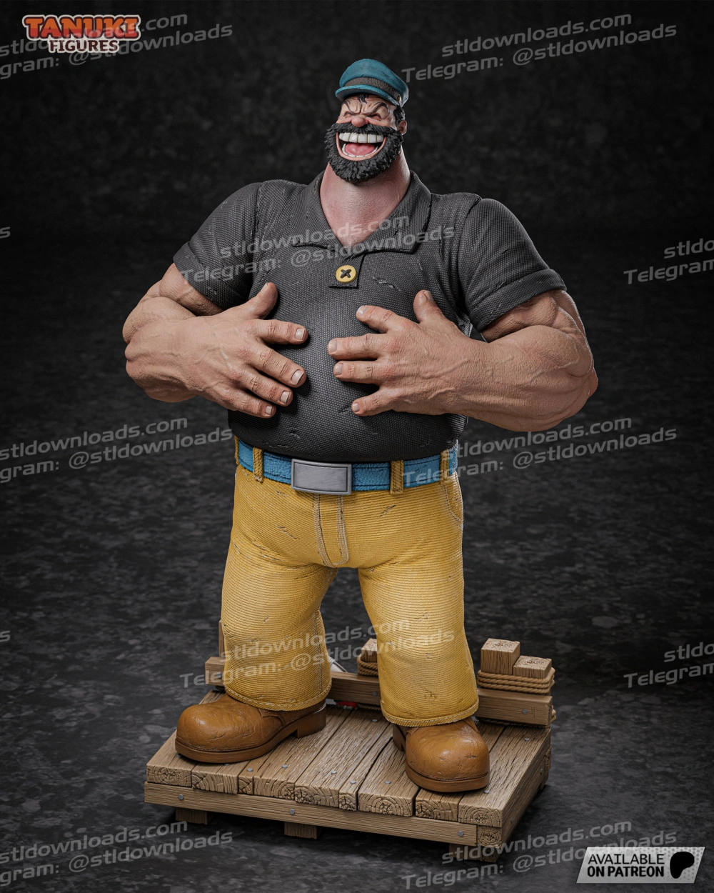 Tanuki Figures Bluto El Terrible Statue and Bust