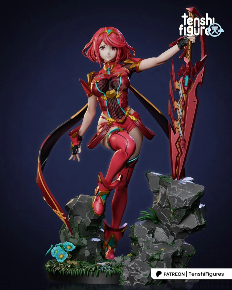 Pyra – Xenoblade STL model for 3D printing