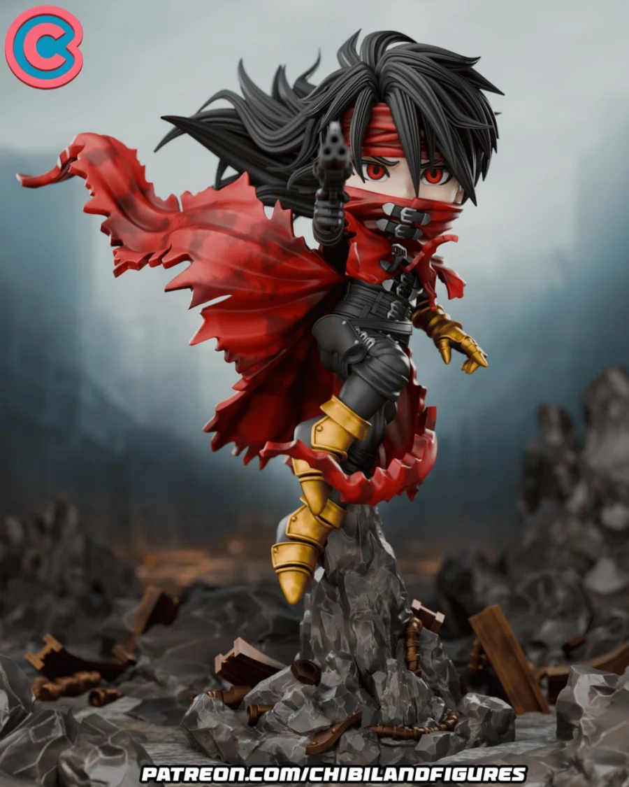 Vincent Valentine Chibi Chibi Land Figures @stl for Home
