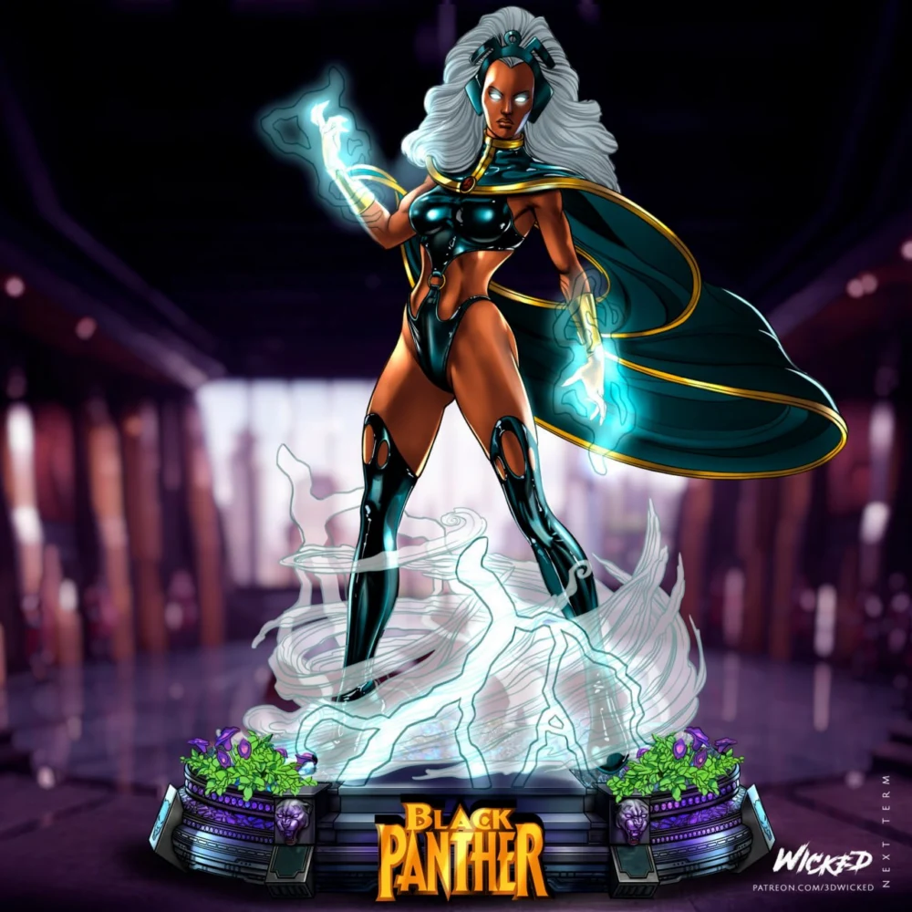 Wicked Storm Black Sculpture