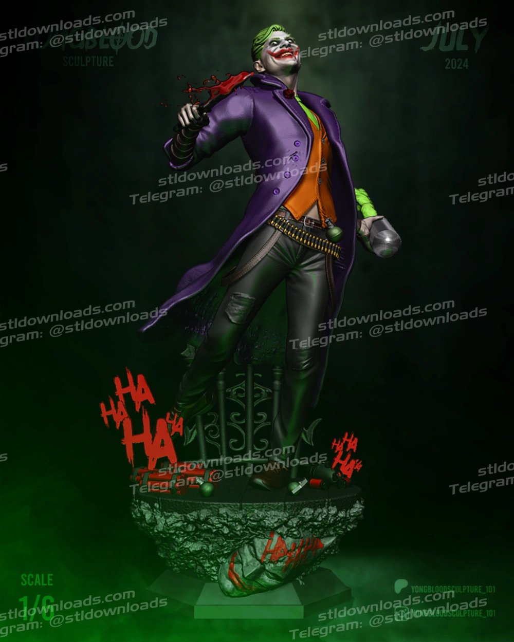 Yongblood Sclupture The Joker