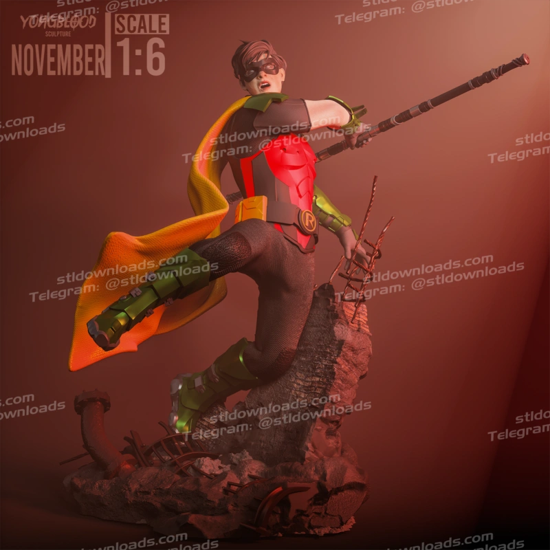 Robin (DC Comics) STL model for 3D printing