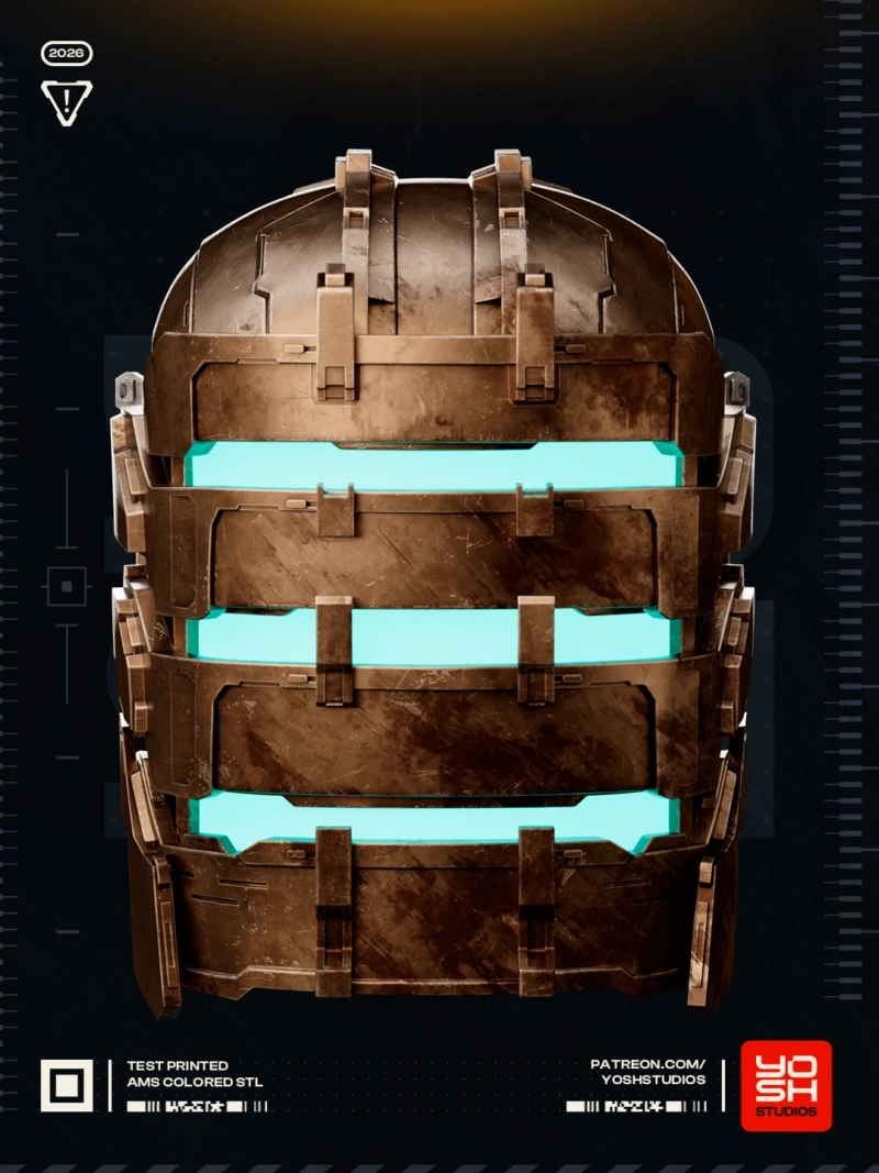 Isaac Clarke Helmet (Dead Space) STL model for 3D printing