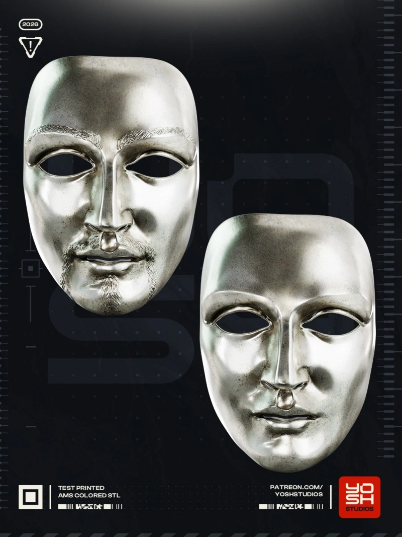 Leper King Mask (Kingdom of Heaven) STL model for 3D printing