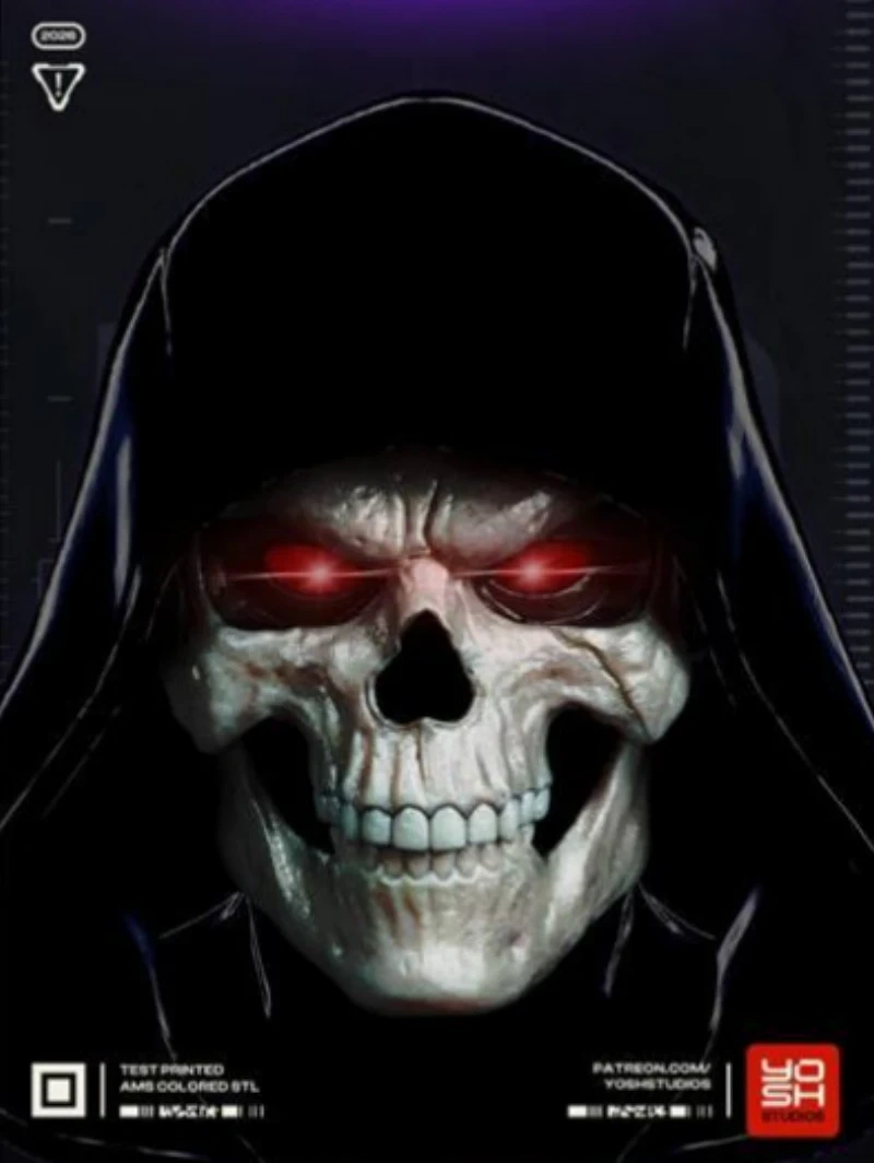 Skeletor Mask (Masters of the Universe) STL model for 3D printing