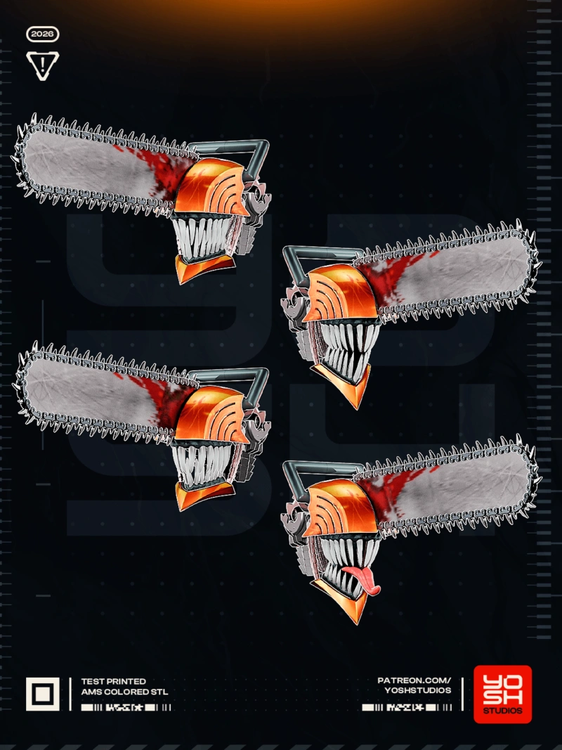 Chainsaw Man Helmet (Chainsaw Man) STL model for 3D printing