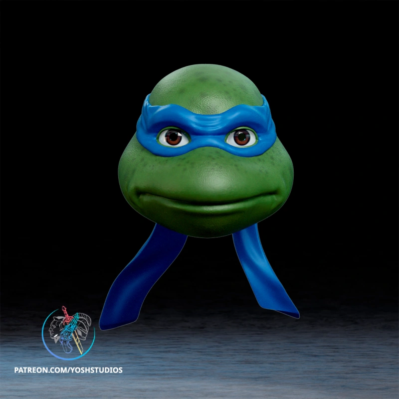 Leonardo Helmet (Fortnite) STL model for 3D printing