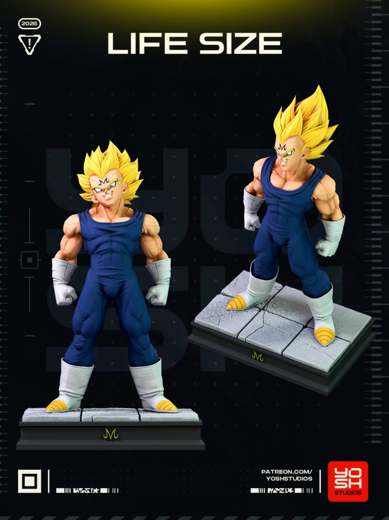 Majin Vegeta Life Size (Dragon Ball) STL model for 3D printing