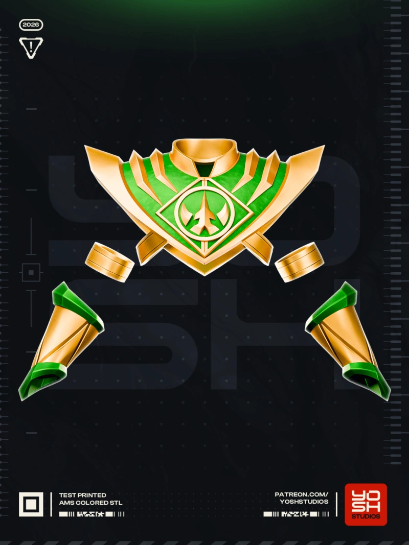 Lord Drakkon Armor (Power Rangers) STL model for 3D printing