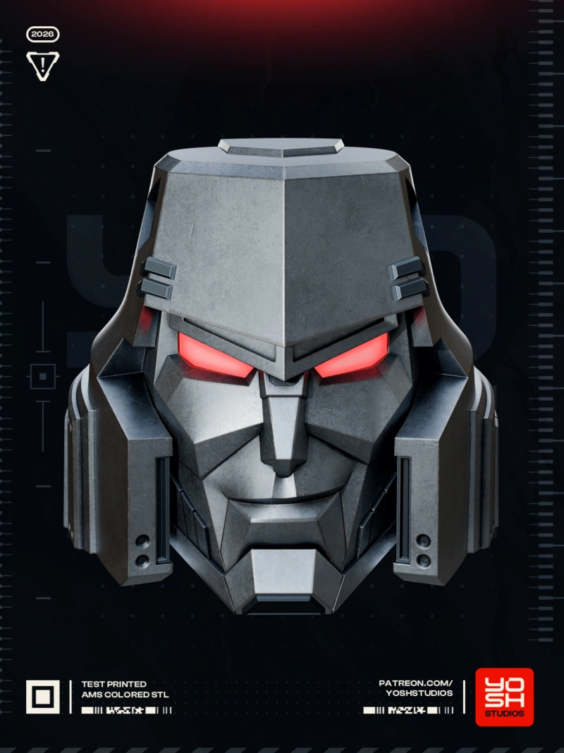 Megatron Helmet (Transformers) STL model for 3D printing