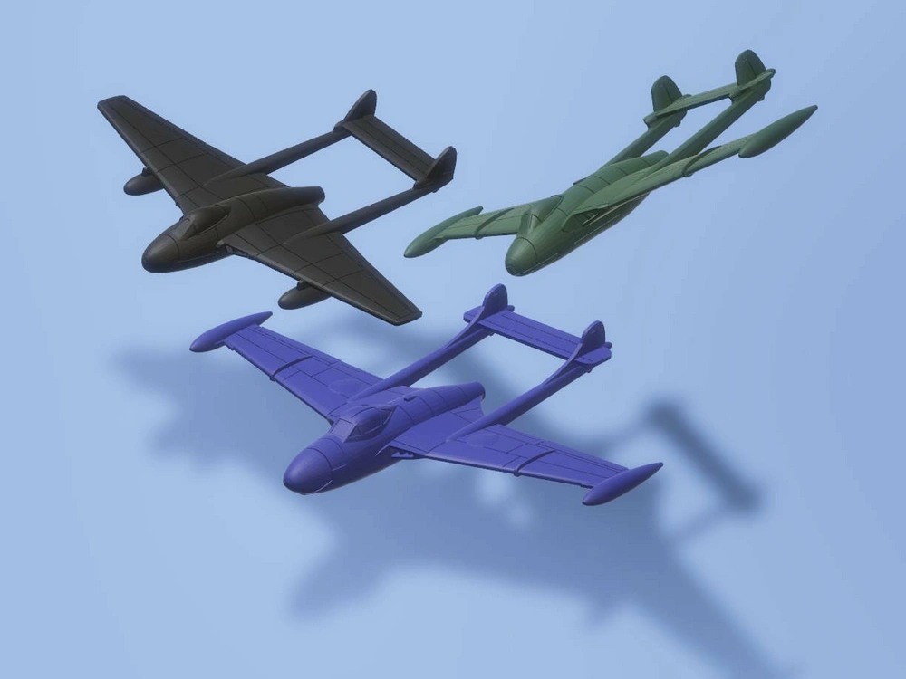 Venom Vampire (Aircraft) STL model for 3D printing