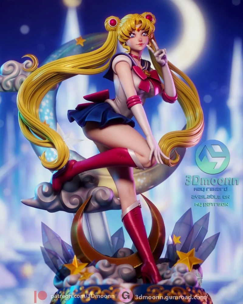 Sailor Moon Heroine (Sailor Moon) STL model for 3D printing