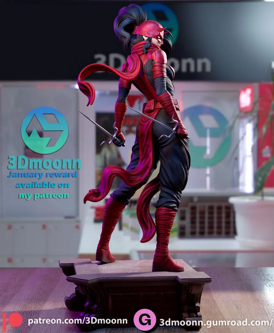 Elektra - Marvel 3D printable STL model