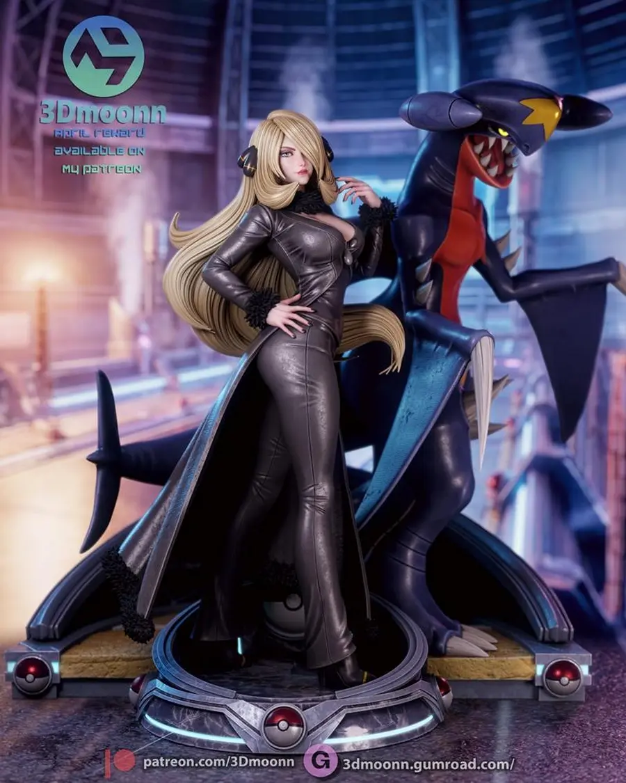 Cynthia Champion – Pokemon 3D printable STL model