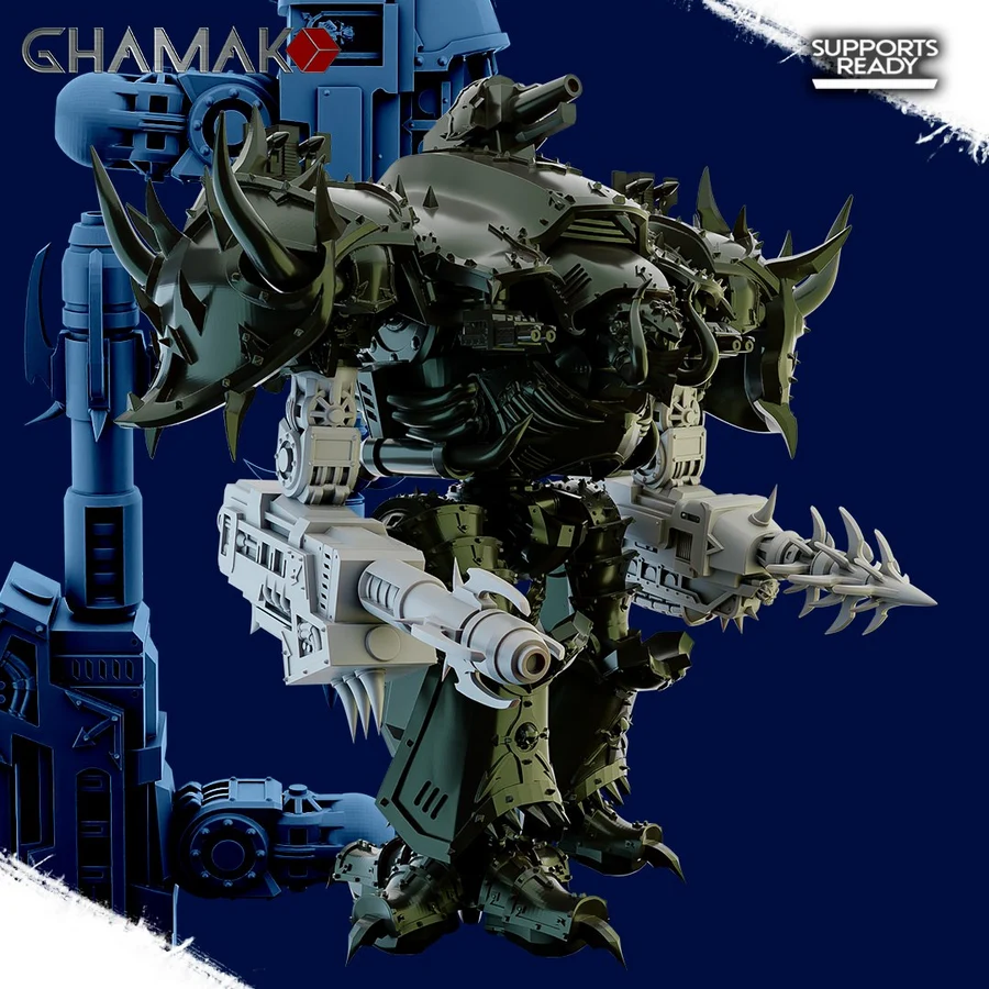 Chaos Titan Colossus Extra Weapons 3D printable STL model