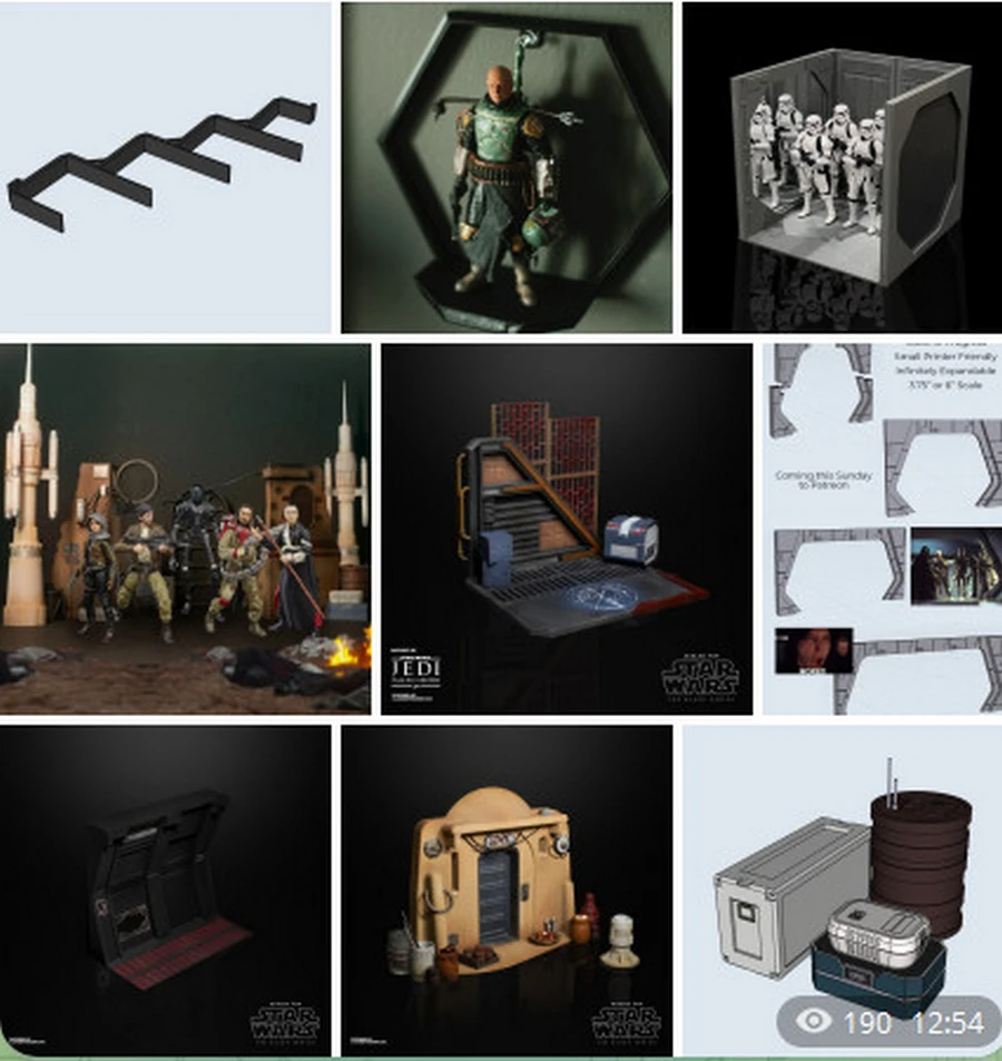 Luke Landspeeder Diorama Pack 1 – Star Wars 3D printable STL model