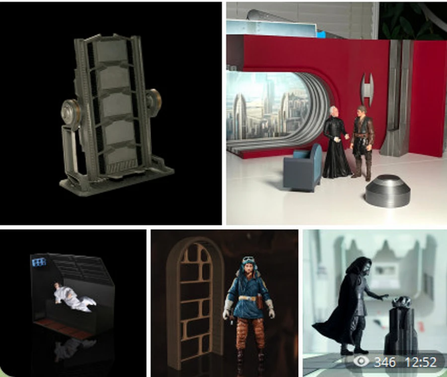 Luke Landspeeder Diorama Pack 5 – Star Wars 3D printable STL model