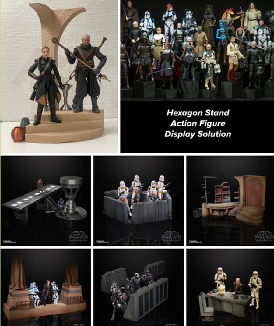 Luke Landspeeder Diorama Pack 8 – Star Wars 3D printable STL model