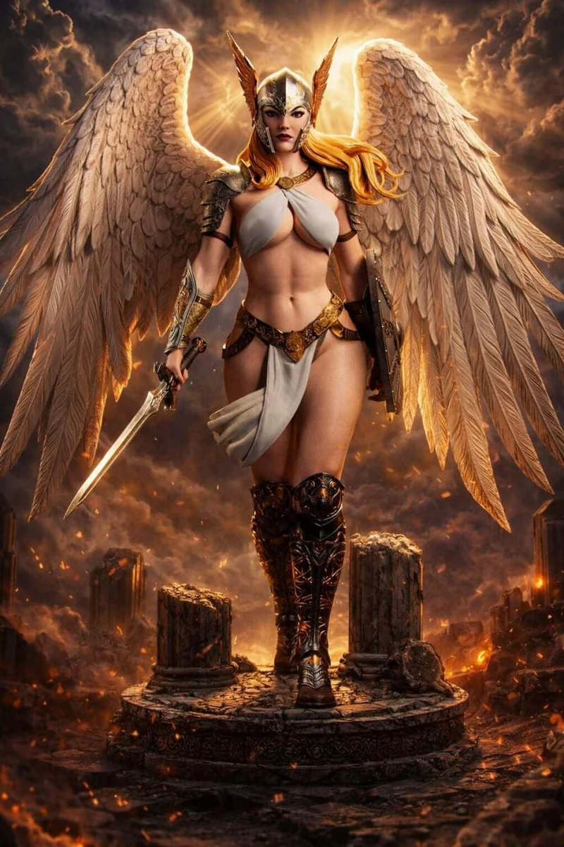 Brynhildr Valkyrie Warrior (Mythology) STL model for 3D printing