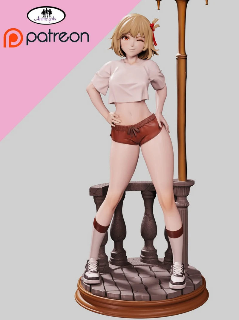 Chisato Version 2 (Lycoris Recoil) STL model for 3D printing