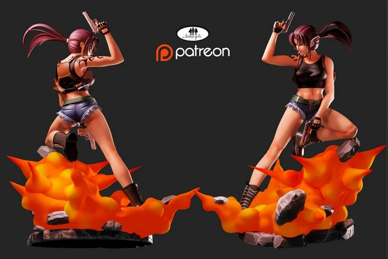 Revy Gunslinger (Black Lagoon) STL model for 3D printing
