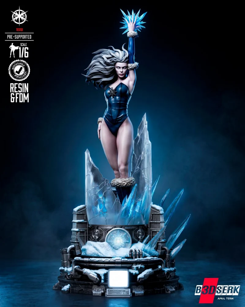 Killer Frost Figure (DC Comics) STL model for 3D printing