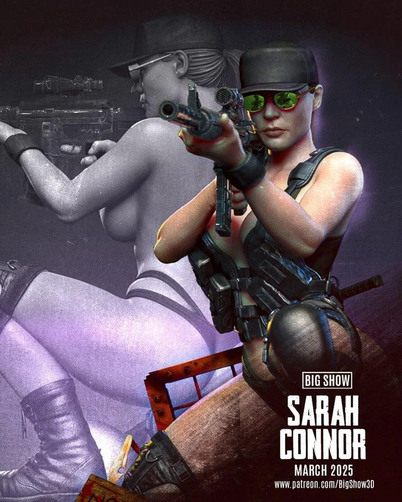 Sarah Connor (Terminator) STL model for 3D printing