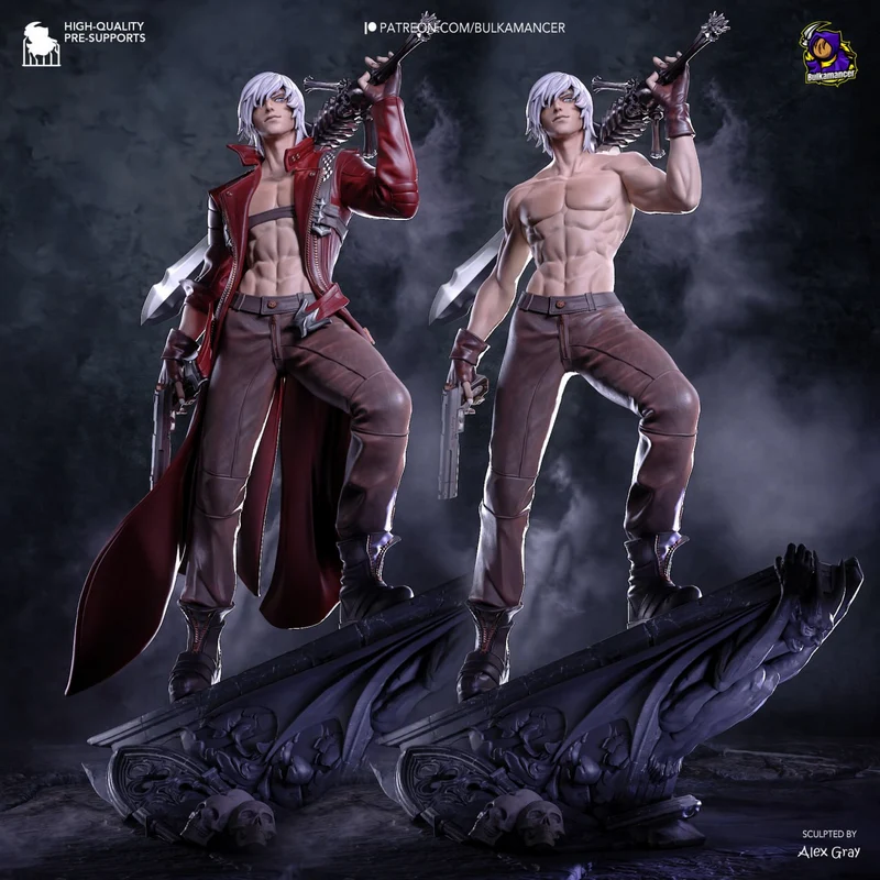 Dante Demon Hunter (Devil May Cry) STL model for 3D printing