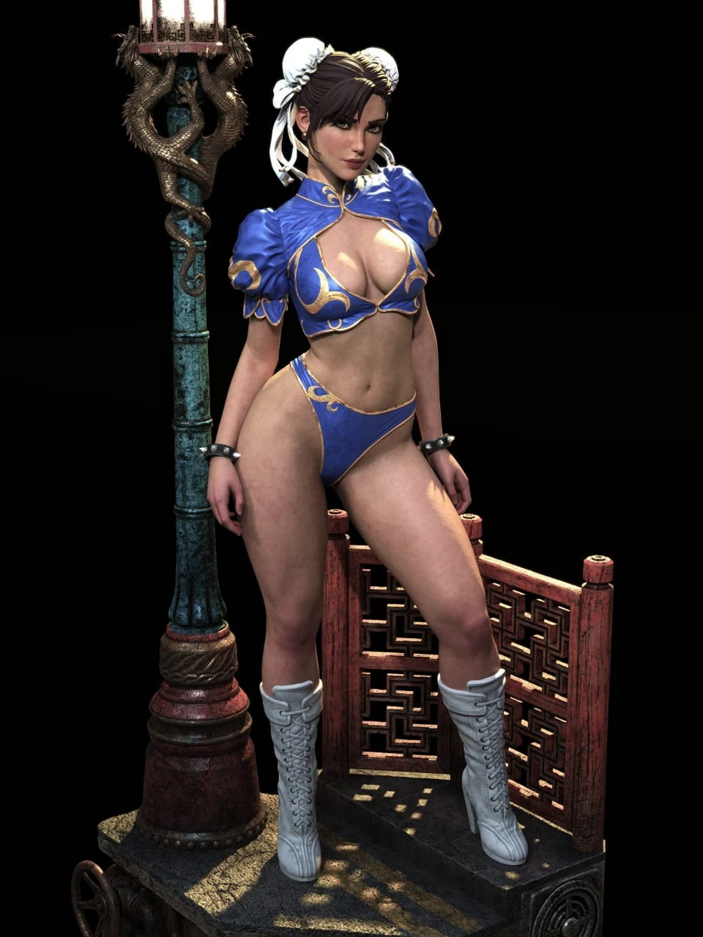 Chun-Li (Street Fighter) STL model for 3D printing